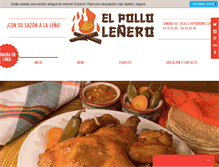 Tablet Screenshot of pollolenero.com